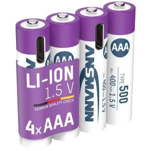 Acumulatori Ansmann, AAA:R3, 1.5V, 500 mAh, 4 buc